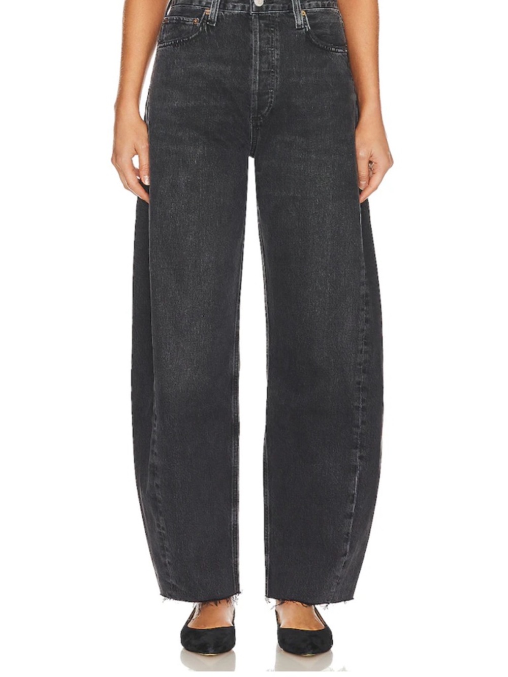 Luna Pieced Wide Leg Jeans in Possess